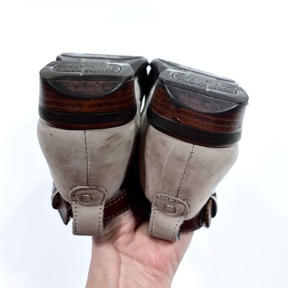 NOAT kamsin black and tan low heel bootie 37 - Picture 7 of 11